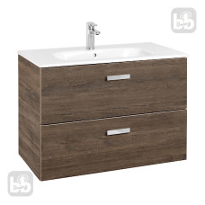 ROCA VICTORIA BASIC тумба з умивальником 80см, колiр кедр, (A855852423)
