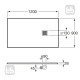 ROCA TERRAN піддон 1200*900мм прямокутний, ультраплаский, штучний камінь Sentec, колір цемент, (AP014B038401300)