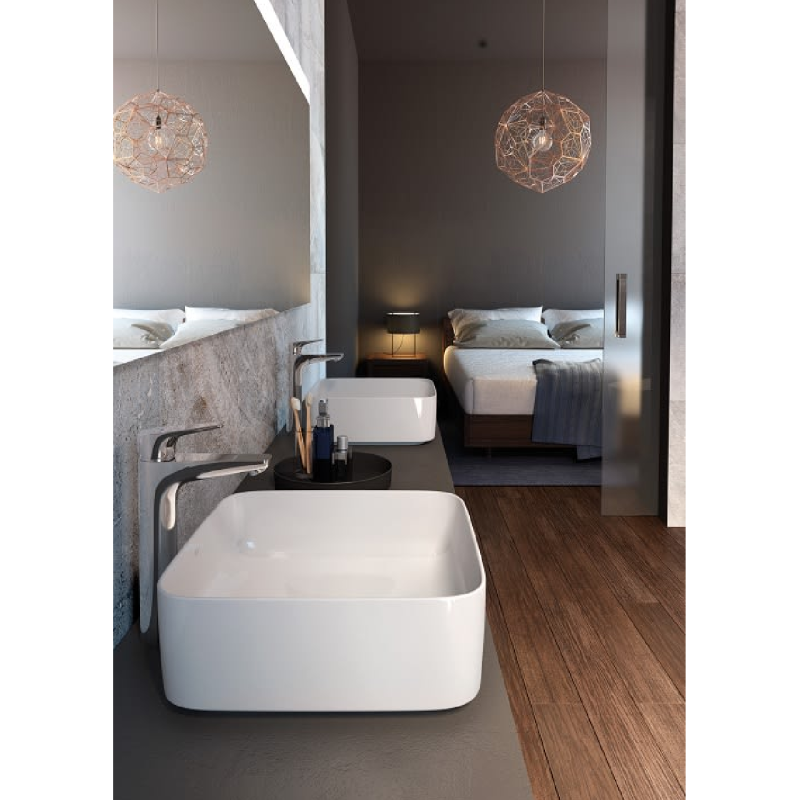 ROCA INSPIRA SOFT раковина 500*370*140мм, овальна, накладна, без отв. пiд змiшувач, без переливу, (A327500000)