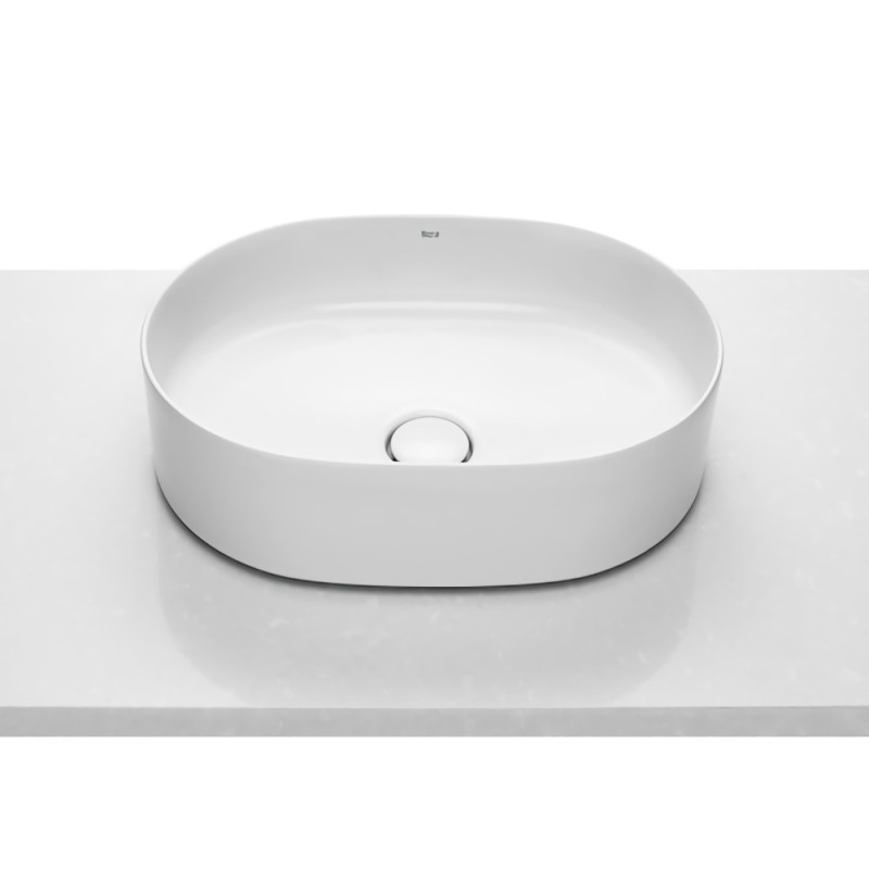 ROCA INSPIRA Round раковина 500*370*140мм, кругла, накладна, без отв. пiд змiшувач, без переливу, (A327520000)