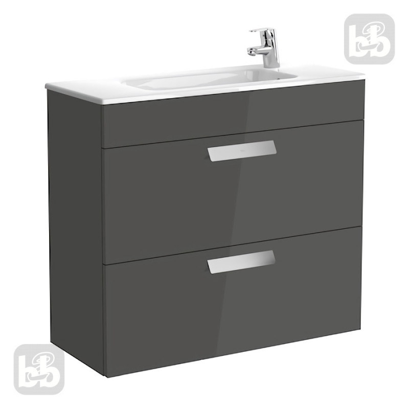 ROCA DEBBAтумба під раковину 80см, з 2-ма шухлядами, сірий антрацит, (A855907153)