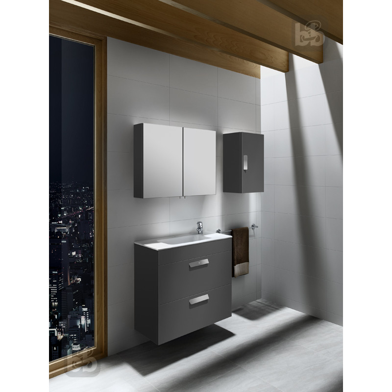 ROCA DEBBAтумба під раковину 80см, з 2-ма шухлядами, сірий антрацит, (A855907153)