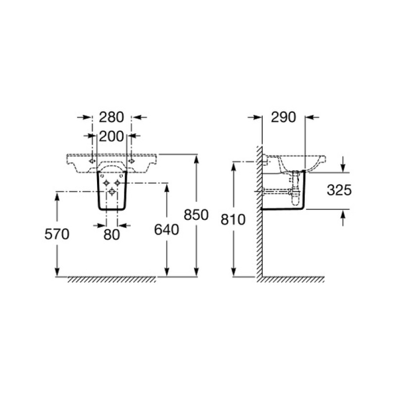 ROCA DEBBA напівп`єдестал, (A337991000)