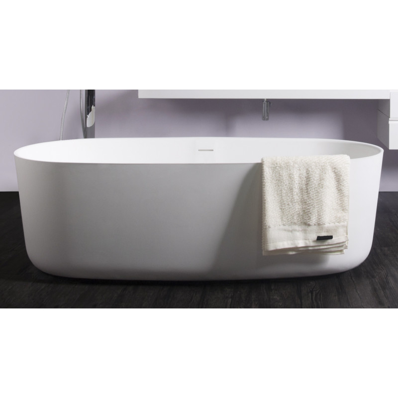 VOLLE Ванна окремо стояча кам'яна Solid surface 1680 * 800 * 530мм, (12-40-036)