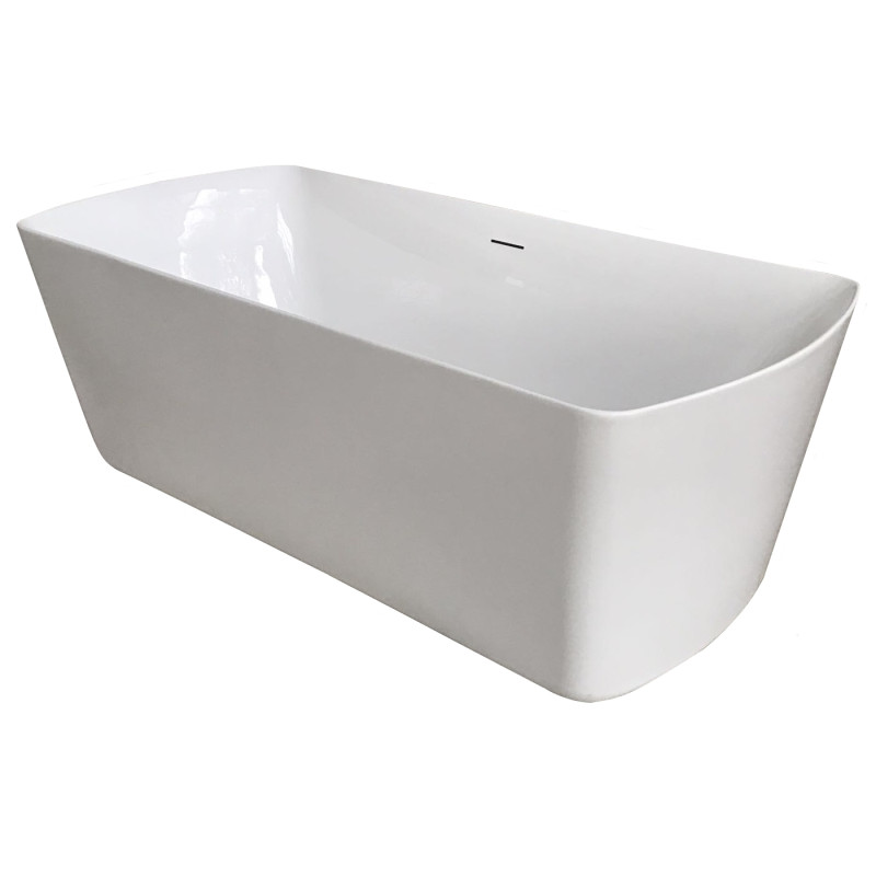 VOLLE Ванна 180*85*61см, отдельностоящая, с сифоном, (12-22-804)
