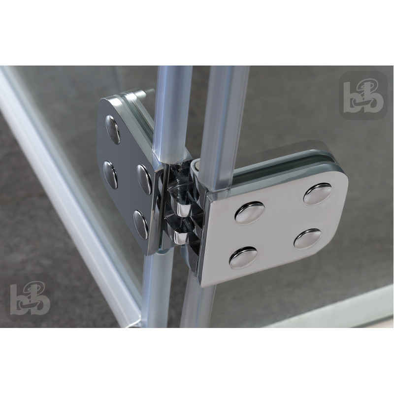 VOLLE BENITA Right душова кабіна 90*90*190см, квадратна (скло + двері), розпашна, хром, прозоре, (10-22-905Rglass)