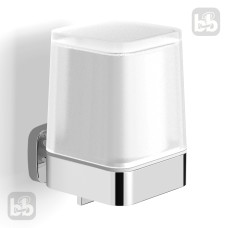 VOLLE TEO диспенсер с нижним нажимом, матовое стекло, крепление к стене, хром, (15-88-422)