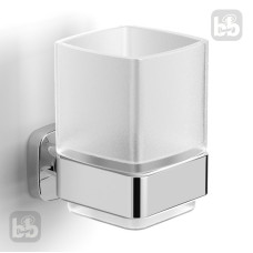 VOLLE TEO стакан матовое стекло, крепление к стене, хром, (15-88-411)