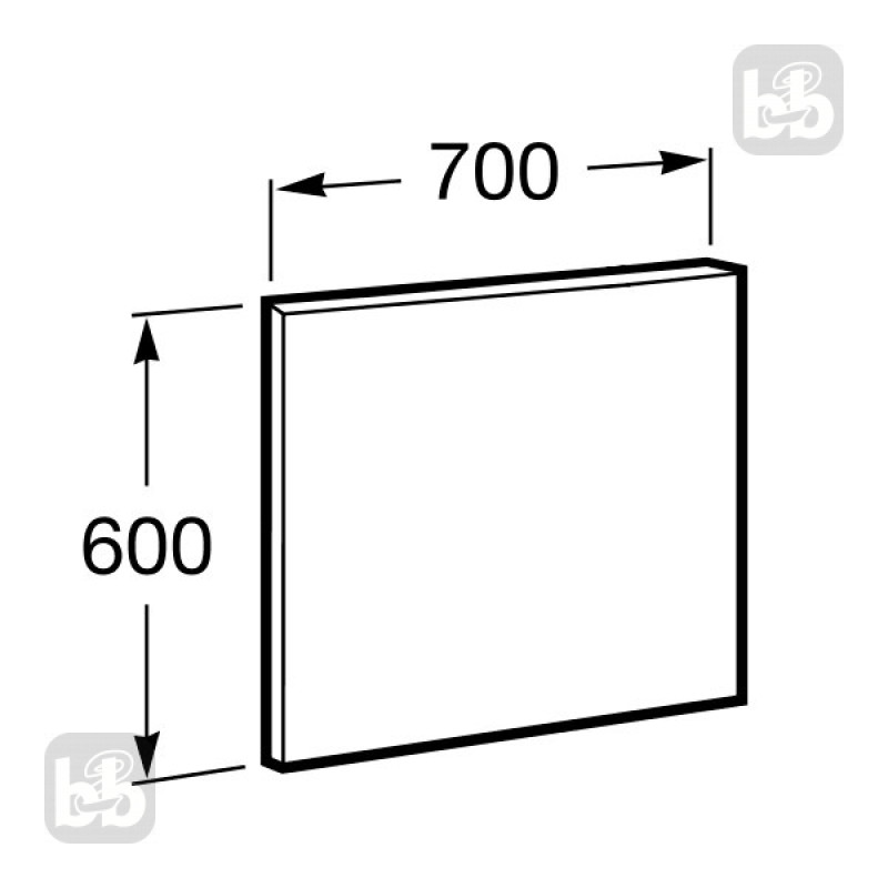 ROCA VICTORIA BASIC дзеркало 70см, (A812327406)