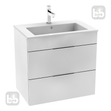 ROCA SUIT тумба 640*422*620мм, з раковиною з 1-м отв. пiд змiш. посерединi, пiдвiсна, бiлий глянець, (A851180806)