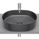 ROCA INSPIRA ROUND умивальник 50*37*14cм, накладний, без отв. пiд змiшувач, без переливу, колiр онiкс, (A327520640)