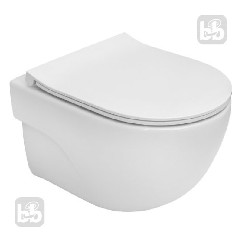 ROCA TERAS Rimless унітаз підвісний, с сидінням Slim, с системою плавного опускання, (A34H24B000)