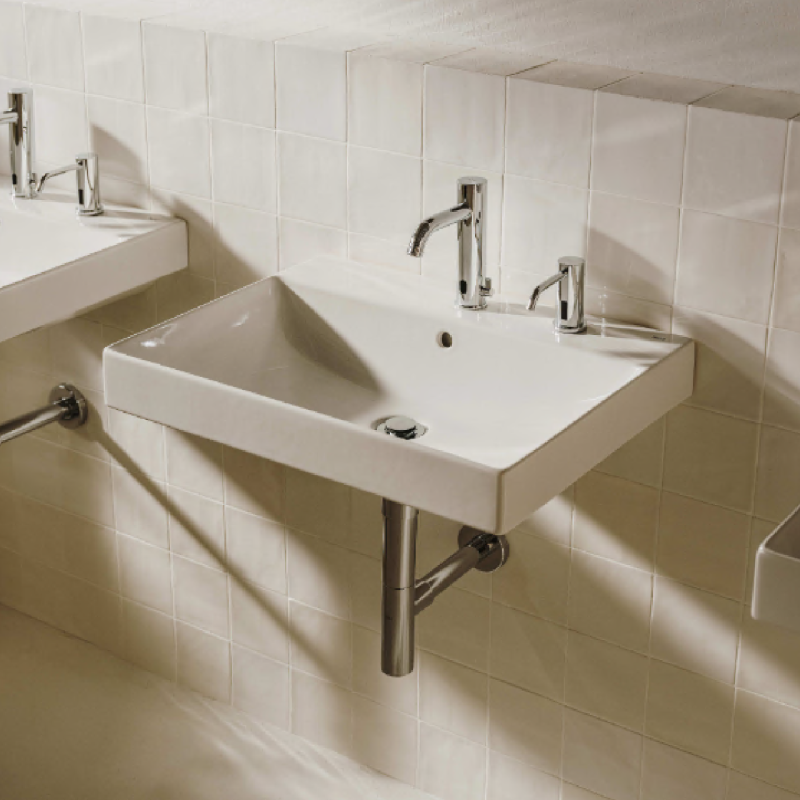 ROCA ONA умивальник CPT 60x36x15 см, прямокутний, з отвором під змішувач, Fineceramic, (A327684000)