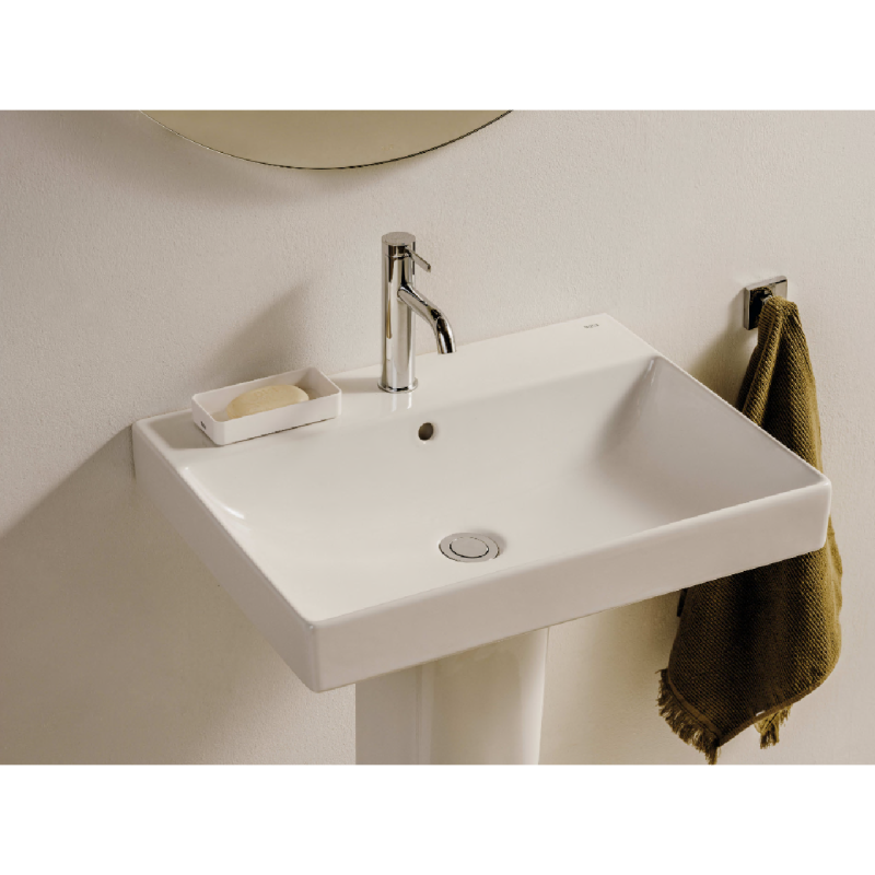 ROCA ONA умивальник CPT 60x36x15 см, прямокутний, з отвором під змішувач, Fineceramic, (A327684000)