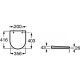 ROCA GAP ROUND Slim Compacto сиденье для унитаза, soft-close, (A801D22003)
