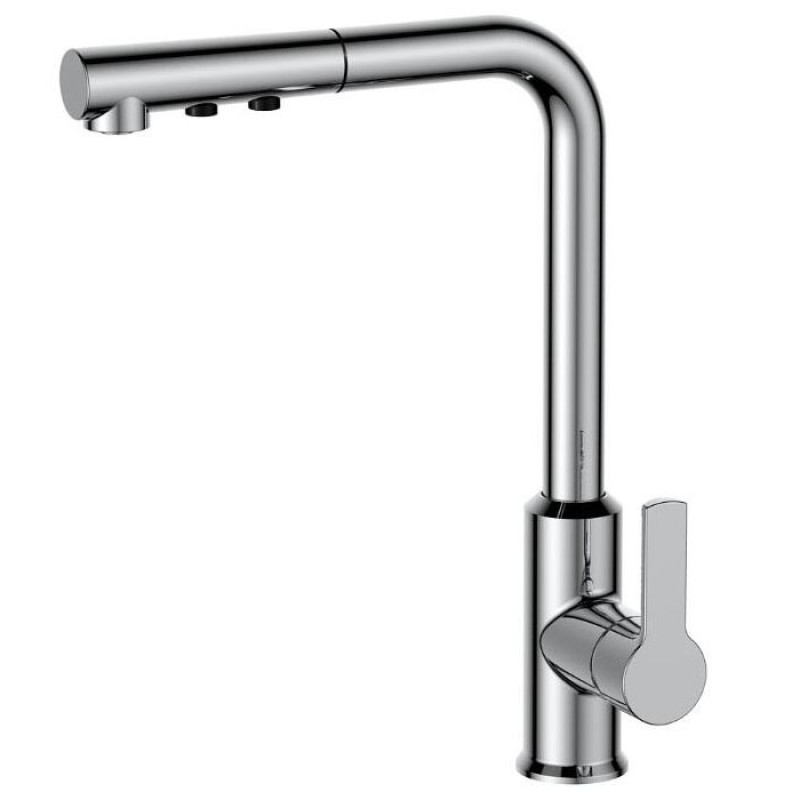 VOLLE BRAVO M смеситель для кухни с выдвижным изливом, 35мм, cromo, (1550.110201)