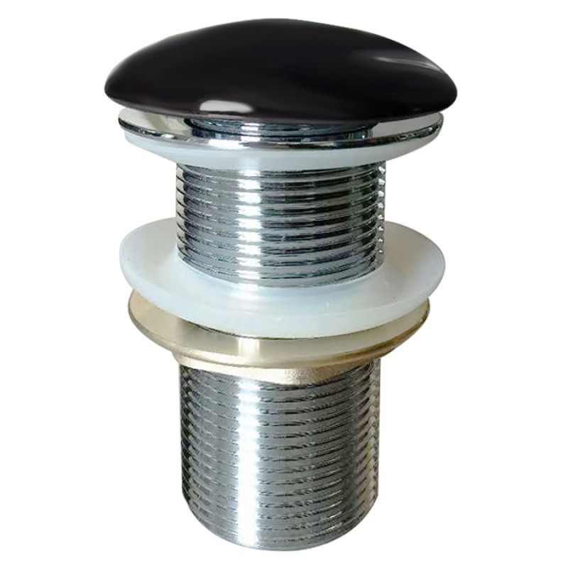 Донний клапан click-clack, латунь, 1 1/4", gato negro, VOLLE (90-00-037black)