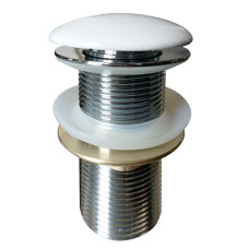 Донний клапан click-clack, латунь, 1 1/4", blanco, VOLLE (90-00-037white)