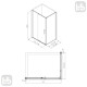 VOLLE TEO душова кабіна 117,5*87,5*200см без піддона, розсувна, хромована, скло прозоре 8мм, (10-22-333)