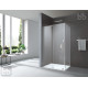 VOLLE TEO душова кабіна 117,5*87,5*200см без піддона, розсувна, хромована, скло прозоре 8мм, (10-22-333)
