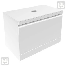 VOLLE ORLANDO тумба підвісна 76*44*52см зі стільницею, біла, без умивальника, (15-35-76)