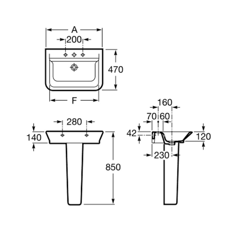 ROCA GAP п'єдестал, (A337470000)