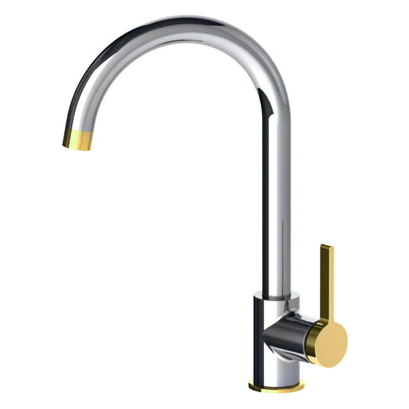 VOLLE MORA змішувач для кухні, 35 мм, cromo+oro, (1537.110122)