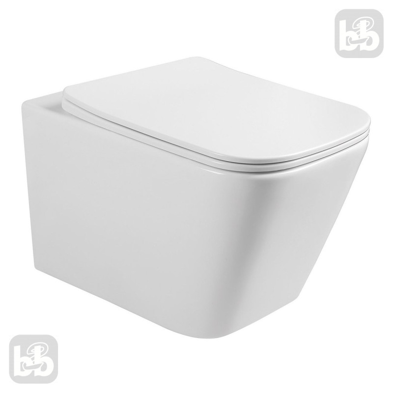 VOLLE LIBRA S унітаз 51*34,5*34см підвісний Rimless, сидіння Slim slow-closing, (13-41-160S)