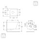 VOLLE LIBRA S унітаз 51*34,5*34см підвісний Rimless, сидіння Slim slow-closing, (13-41-160S)