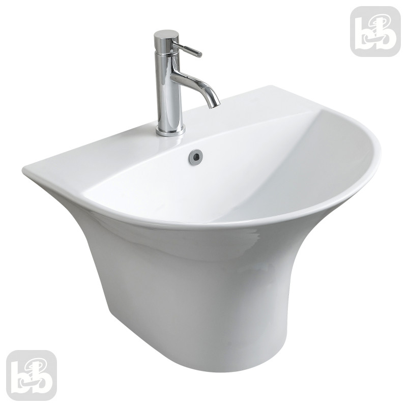 VOLLE FIESTA раковина 48*43*34,5 см моноблок підвісний, (13-77-049B)