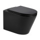 VOLLE NEMO BLACK Rimless унітаз 51,5*35,5*36,5см підвісний, матовий, сидіння тверде Slim slow-closing, (13-17-316 Black)