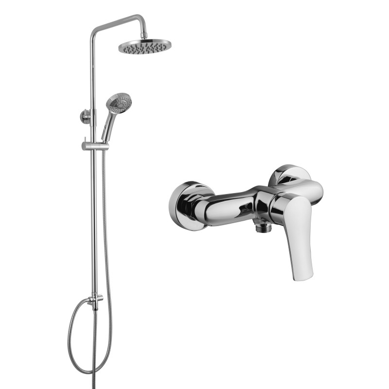 VOLLE Набор: DANIELLA душевой смеситель + NEMO система душевая без смесителя, (151631+151491)