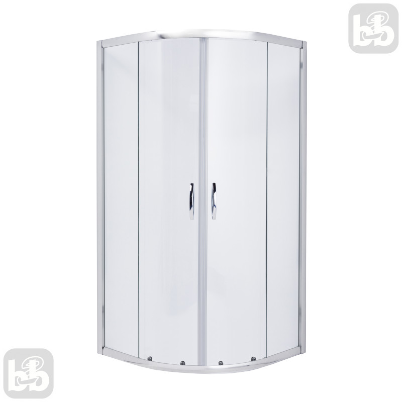 VOLLE DIOS душова кабіна 90 * 90 * 185 см (скло + двері), хром, скло прозоре, (10-13-015glass)