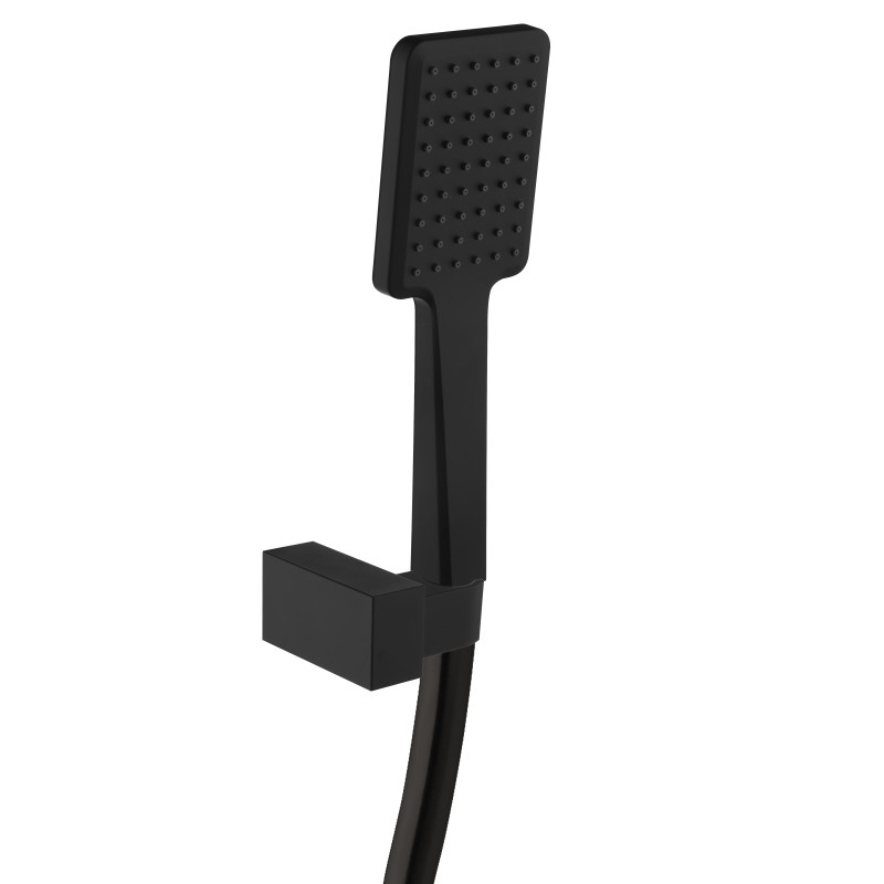 VOLLE SISTEMA L душевой гарнитур (ручной душ 1 режим, шланг полимер 1,5м, держатель), de la noche, (1511.170104)