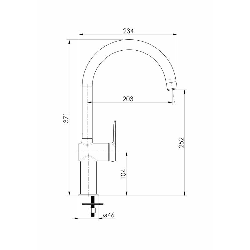 VOLLE LIBRA змішувач для кухні, de la noche, (1521.110104)