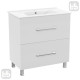 VOLLE NEMO NEW комплект меблів 80см білий: тумба підлогова, 2 ящики + умивальник накладний, (15-17-81N)