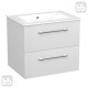 VOLLE NEMO NEW комплект меблів 60см білий: тумба підвісна, 2 ящики + умивальник накладний, (15-17-60N)