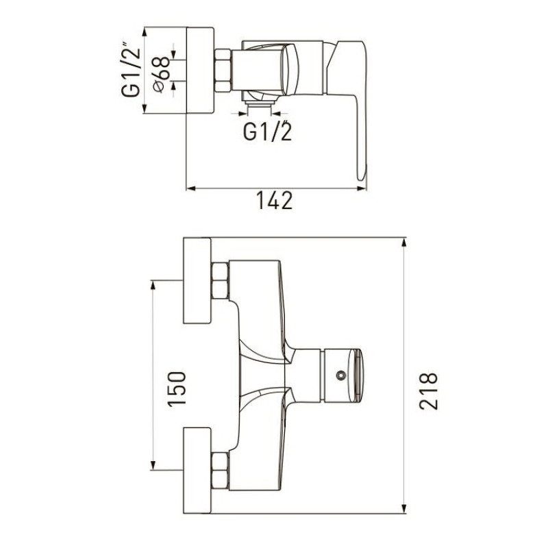 VOLLE FIESTA змішувач для душа, 35 мм, cromo, (1534.100101)