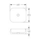 VOLLE DIOS 2 раковина 44*39*14см накладная без отверстия под смеситель, (1301.004832)