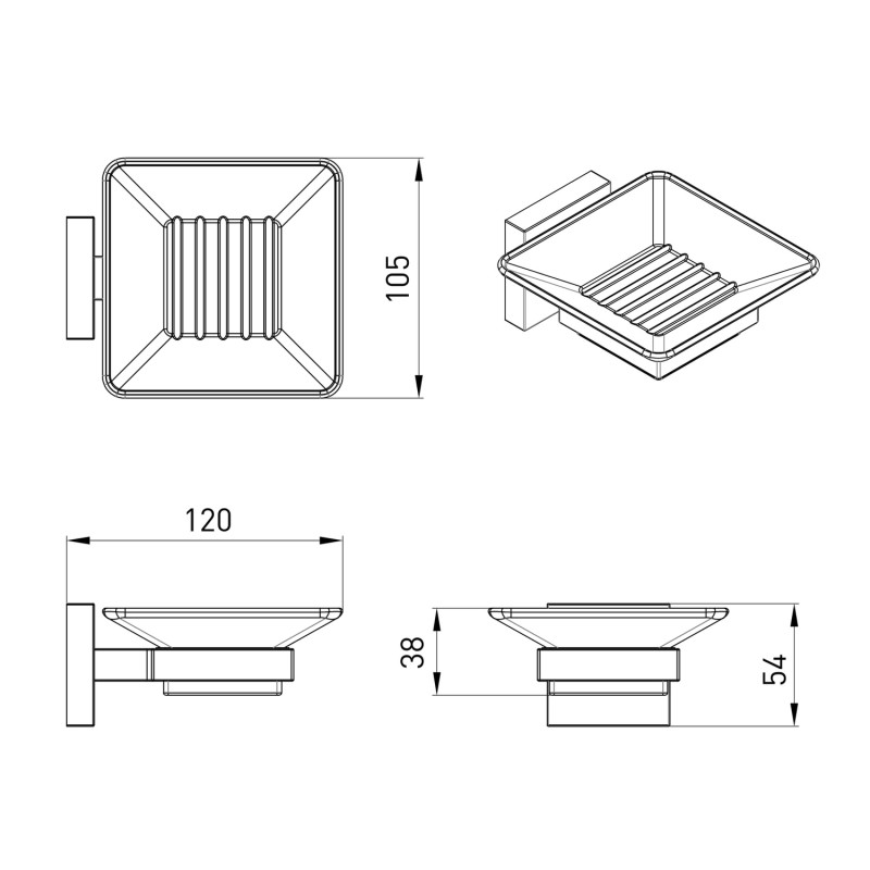 VOLLE CUADRO мильниця, de la noche, (2536.210104)
