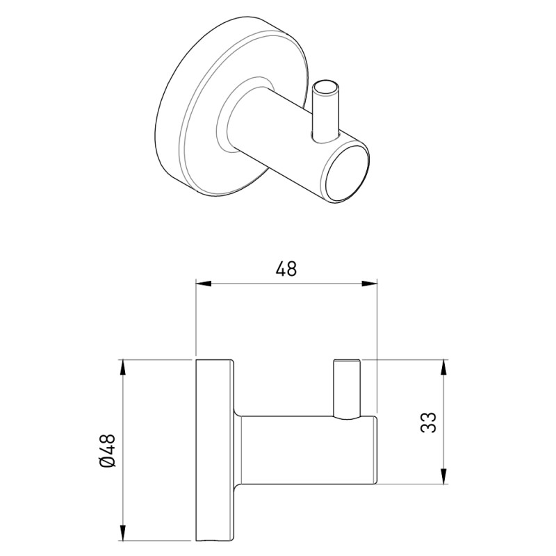 VOLLE RONDA гачок, cromo, (2535.200101)