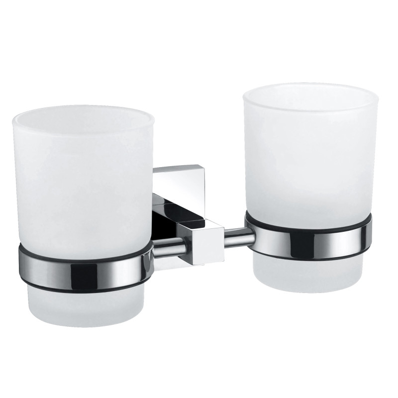 VOLLE CUADRO стакан двойной, хром, (2536.220201)