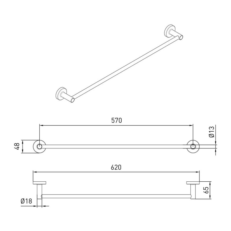 VOLLE RONDA тримач рушника, de la noche, (2535.260104)