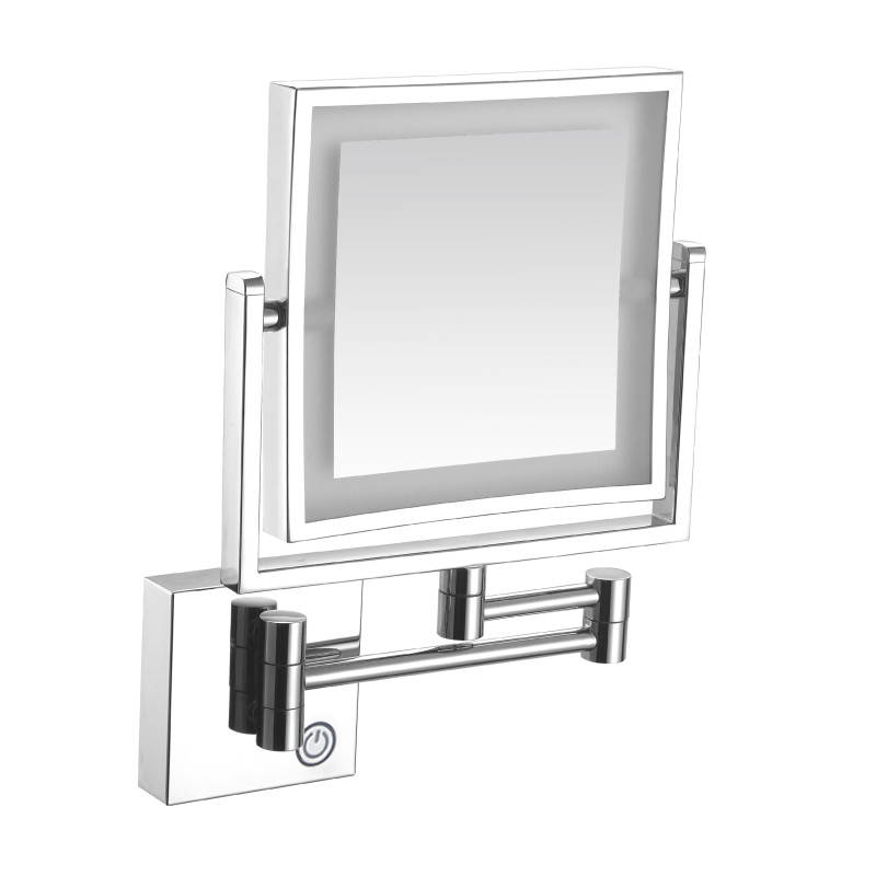 VOLLE Зеркало квадратное, сенсорное, подвесное, cromo, (2500.281101)