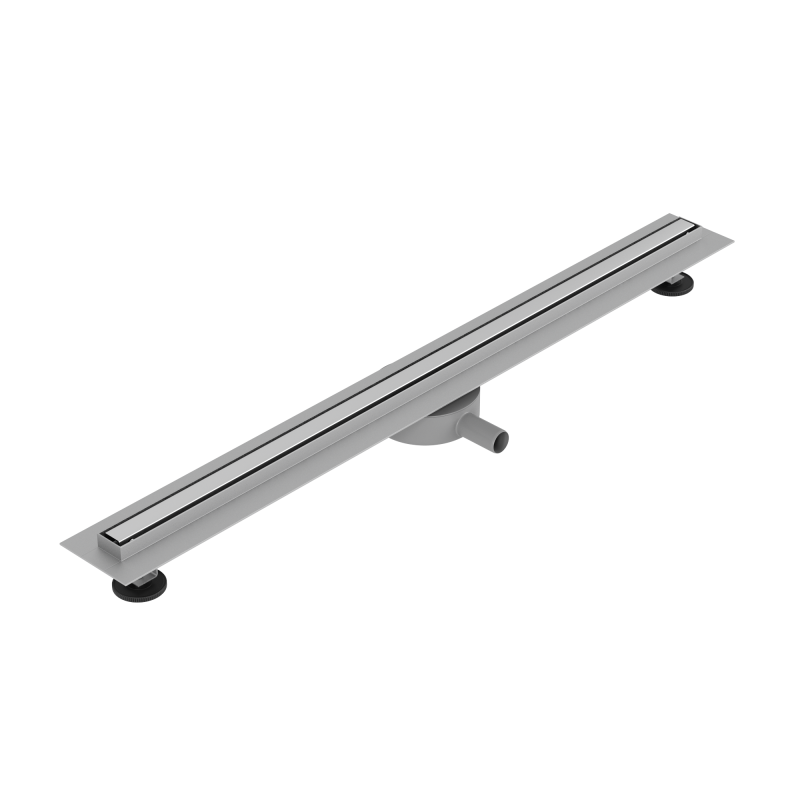 VOLLE MASTER LINEA Flecha лінійний трап 800мм, комбінований затвор, поворотний сифон, патрубок Ø40/50, з тонкою решіткою, cepillado cromo, (9046.212414)