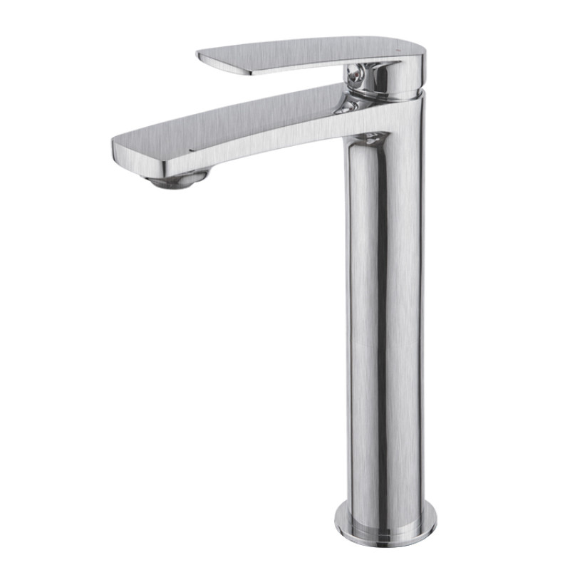 VOLLE CANTE змішувач для умивальника високий, 26мм, cepillado níquel, (1512.011302)