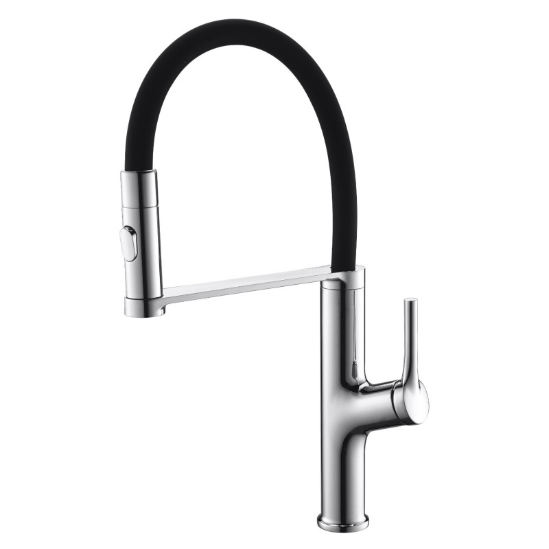 VOLLE BRAVO F смеситель для кухни с гибким изливом, 35мм, cromo, (1550.110101)