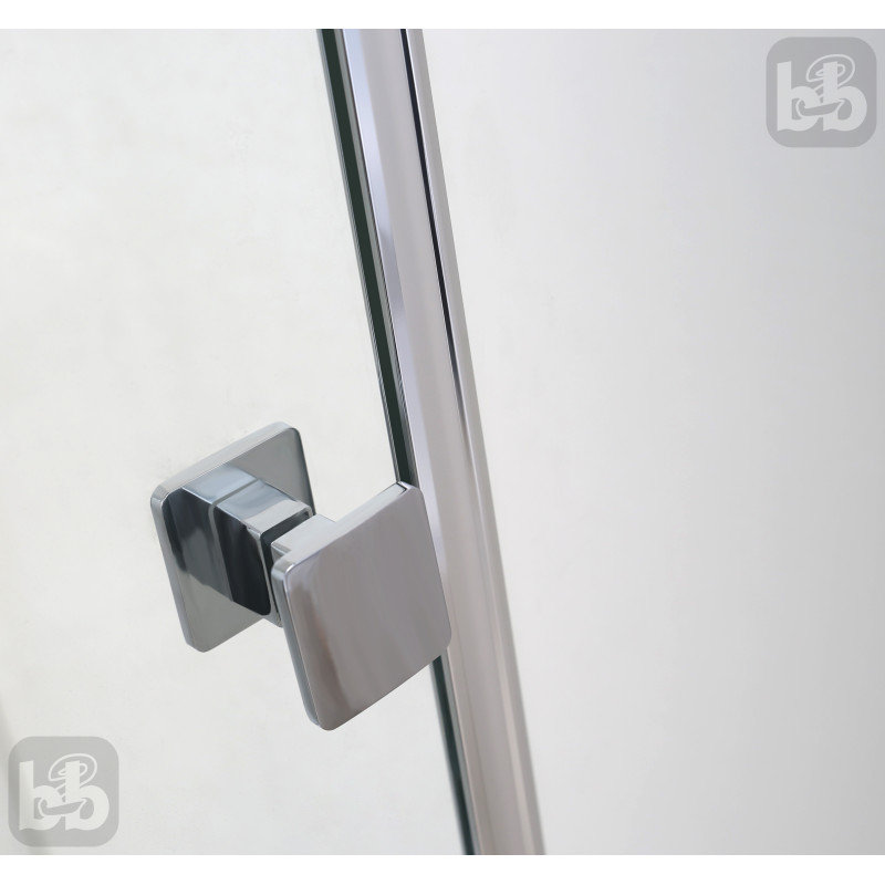 VOLLE BENITA Left душова кабіна 120*80*195см, прямокутна, розпашна, профіль cromo, скло прозоре 8 мм, з піддоном PUF, (1017.134601L(5коробок))