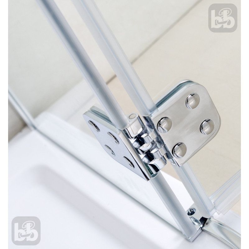 VOLLE BENITA Left душова кабіна 120*80*195см, прямокутна, розпашна, профіль cromo, скло прозоре 8 мм, з піддоном PUF, (1017.134601L(5коробок))