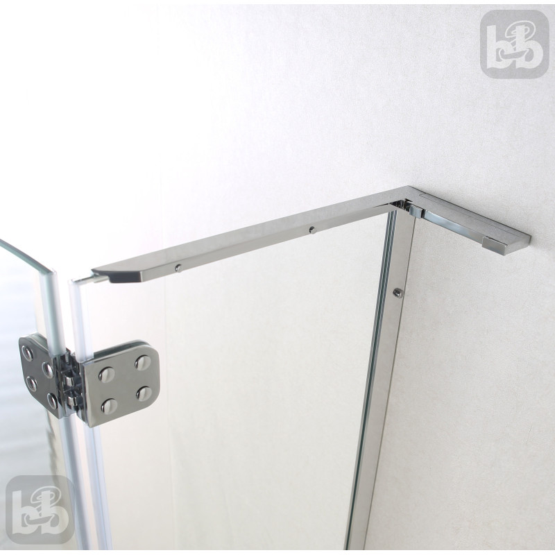 VOLLE BENITA Left душова кабіна 120*80*195см, прямокутна, розпашна, профіль cromo, скло прозоре 8 мм, з піддоном PUF, (1017.134601L(5коробок))